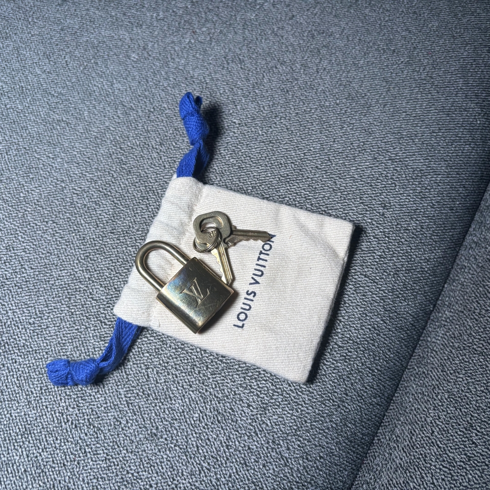 Louis Vuitton Gold Padlock with Keys